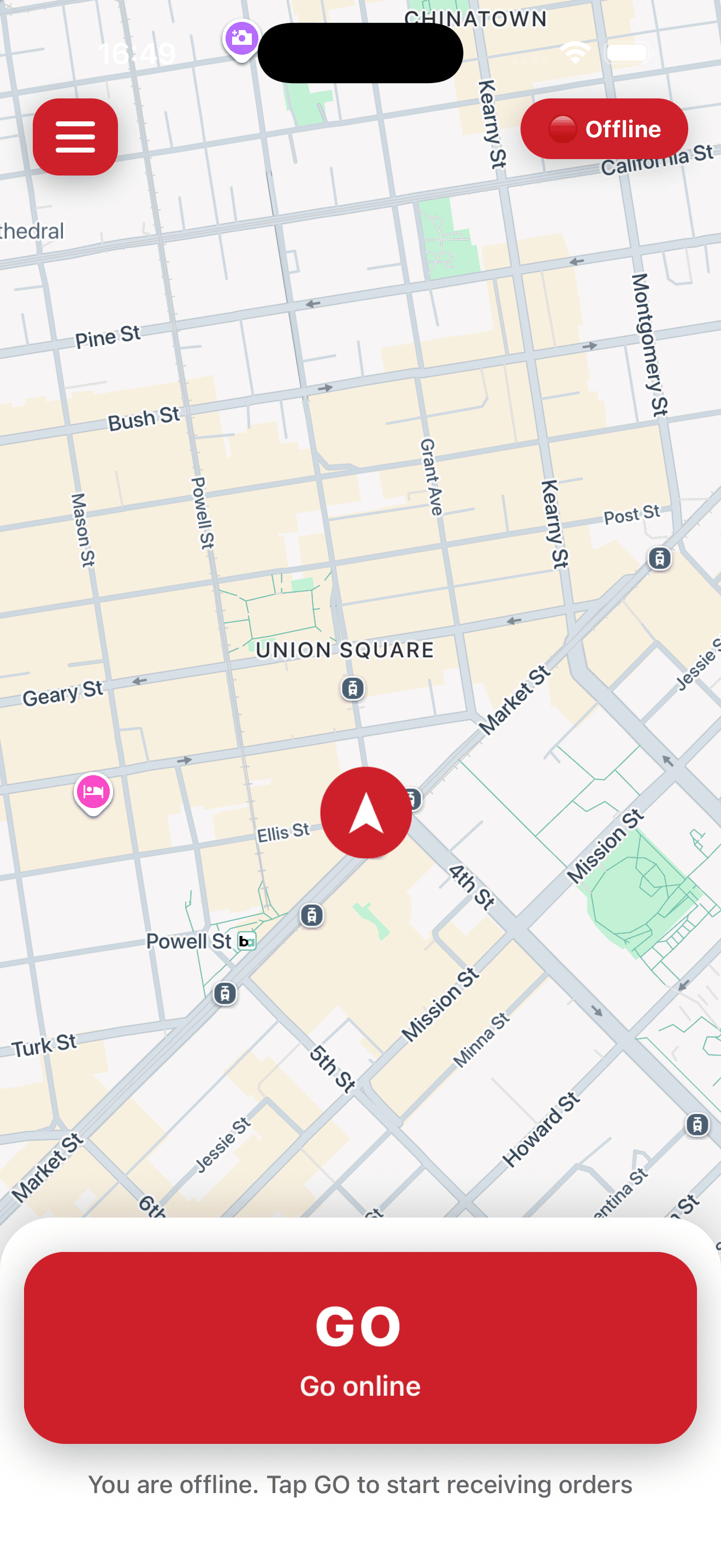 Capture d'écran du projet Flint Delivery — App mobile de livraison temps réel